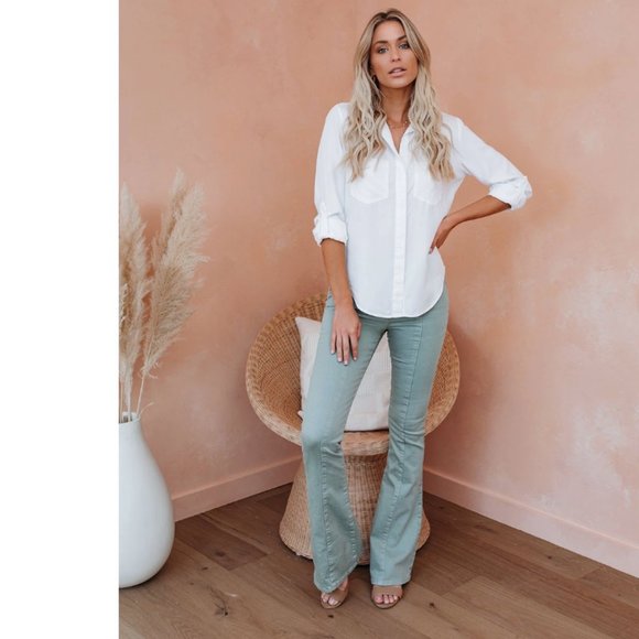 DOROTA White Button Down Top - Picture 7 of 8